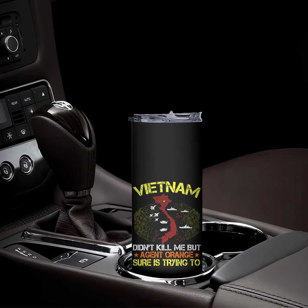 Agent Orange Dioxin Skinny Tumbler Vietnam Veteran Vet Gifts TS10 Print Your Wear
