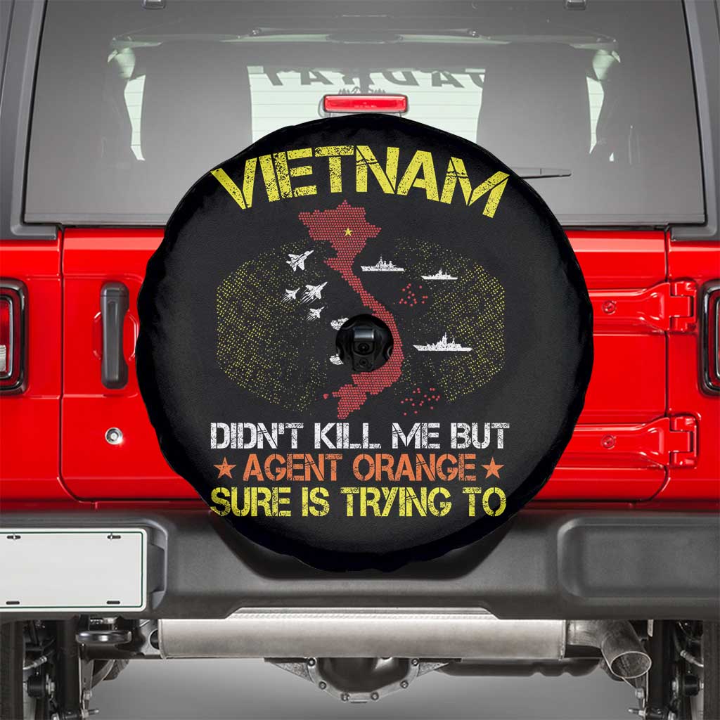 Agent Orange Dioxin Spare Tire Cover Vietnam Veteran Vet Gifts TS10 Black Print Your Wear