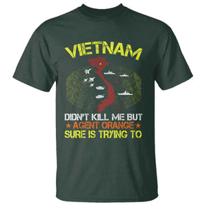 Agent Orange Dioxin T Shirt Vietnam Veteran Vet Gifts TS10 Dark Forest Green Print Your Wear