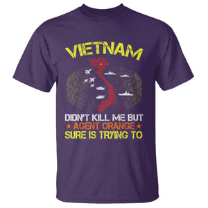 Agent Orange Dioxin T Shirt Vietnam Veteran Vet Gifts TS10 Purple Print Your Wear