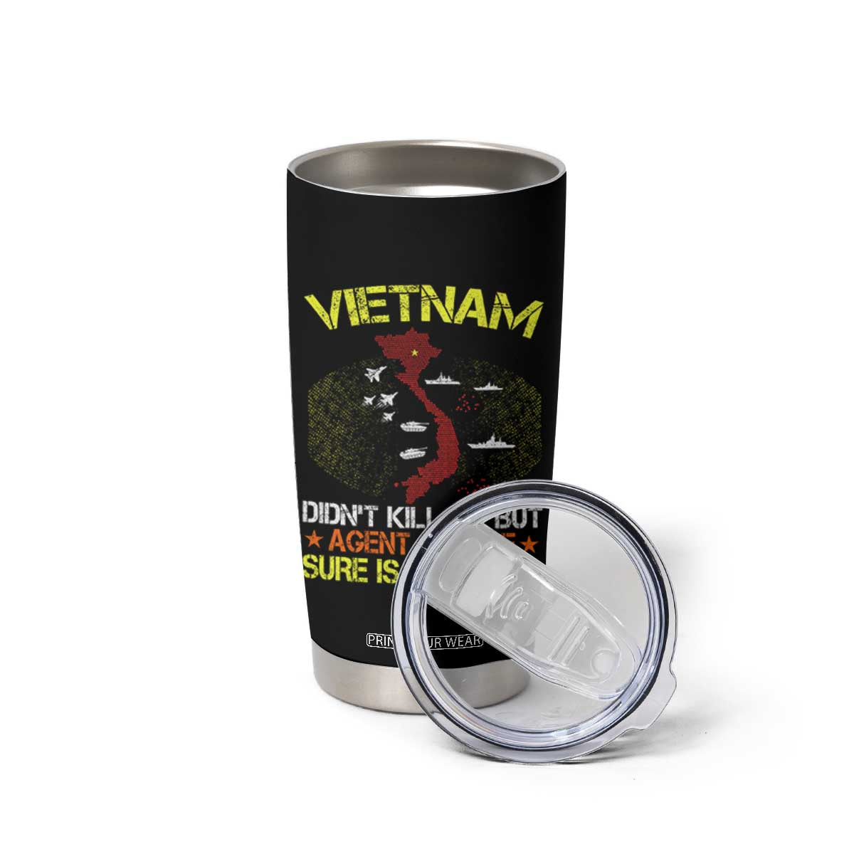 Agent Orange Dioxin Tumbler Cup Vietnam Veteran Vet Gifts TS10 Print Your Wear
