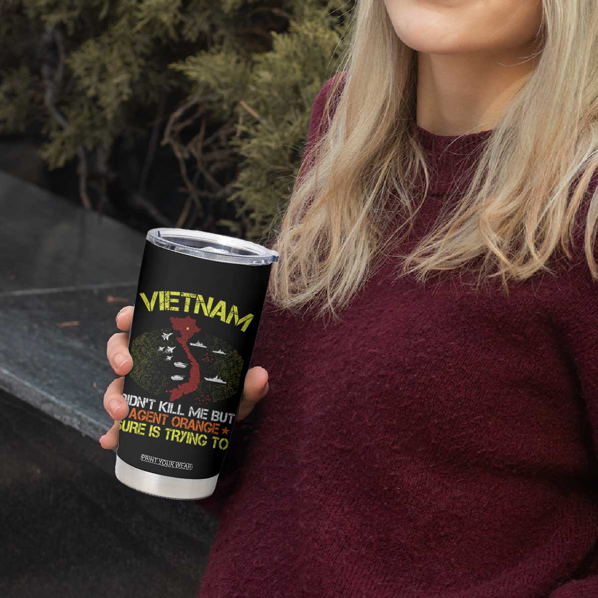 Agent Orange Dioxin Tumbler Cup Vietnam Veteran Vet Gifts TS10 Print Your Wear