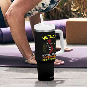 Agent Orange Dioxin Tumbler With Handle Vietnam Veteran Vet Gifts TS10 Print Your Wear