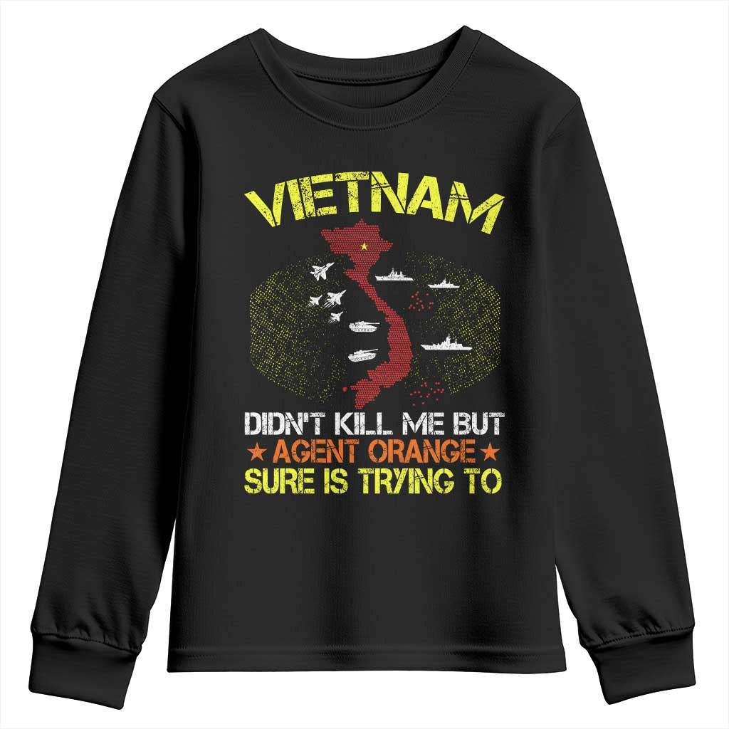 Agent Orange Dioxin Youth Sweatshirt Vietnam Veteran Vet Gifts TS10 Black Print Your Wear