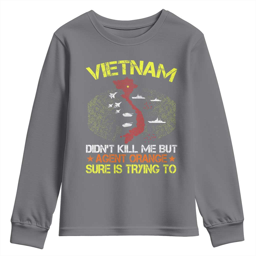 Agent Orange Dioxin Youth Sweatshirt Vietnam Veteran Vet Gifts TS10 Charcoal Print Your Wear