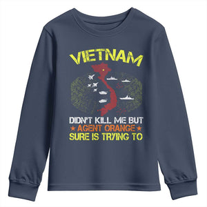 Agent Orange Dioxin Youth Sweatshirt Vietnam Veteran Vet Gifts TS10 Navy Print Your Wear