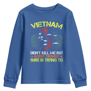 Agent Orange Dioxin Youth Sweatshirt Vietnam Veteran Vet Gifts TS10 Royal Blue Print Your Wear