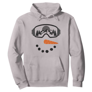 Ski Snowboard Snowman Face Hoodie Goggles Skiing Snow Ski Lover Skier TS10 Ice Gray Print Your Wear