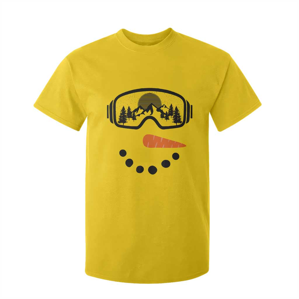 Ski Snowboard Snowman Face T Shirt For Kid Goggles Skiing Snow Ski Lover Skier TS10 Daisy Print Your Wear