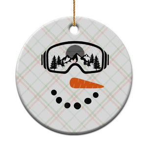 Ski Snowboard Snowman Face Ceramic Ornament Goggles Skiing Snow Ski Lover Skier TS10 1pc Christmas Plaid Print Your Wear