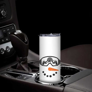 Ski Snowboard Snowman Face Skinny Tumbler Goggles Skiing Snow Ski Lover Skier TS10 Print Your Wear