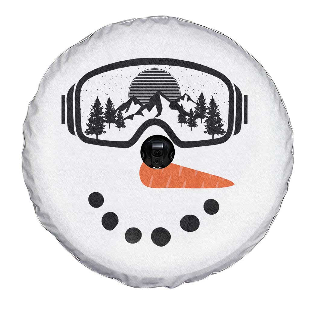 Ski Snowboard Snowman Face Spare Tire Cover Goggles Skiing Snow Ski Lover Skier TS10 Print Your Wear