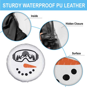 Ski Snowboard Snowman Face Spare Tire Cover Goggles Skiing Snow Ski Lover Skier TS10 Print Your Wear