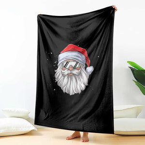 Skiing Santa Face Christmas Throw Blanket Retro Ski Goggles Winter Sports Skiing Gift Snowboard TS10 Print Your Wear