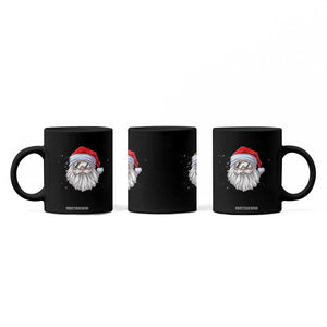 Skiing Santa Face Christmas Coffee Mug Retro Ski Goggles Winter Sports Skiing Gift Snowboard TS10 Print Your Wear
