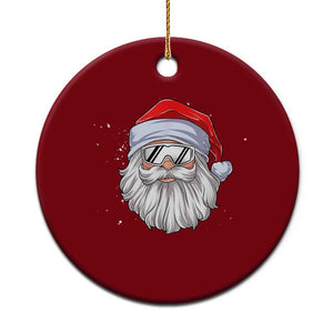 Skiing Santa Face Christmas Ceramic Ornament Retro Ski Goggles Winter Sports Skiing Gift Snowboard TS10 1pc Red Print Your Wear