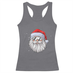Skiing Santa Face Christmas Racerback Tank Top Retro Ski Goggles Winter Sports Skiing Gift Snowboard TS10 Charcoal Print Your Wear