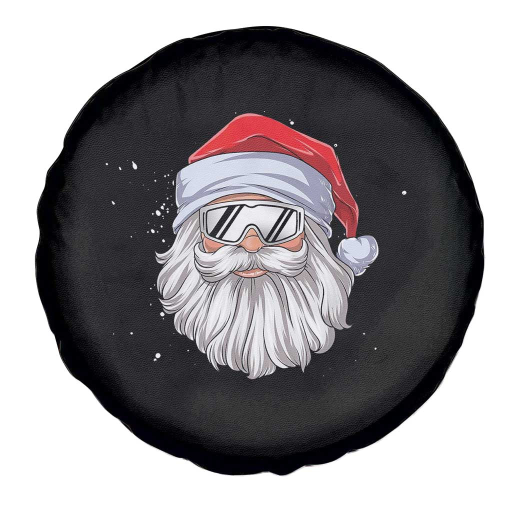 Skiing Santa Face Christmas Spare Tire Cover Retro Ski Goggles Winter Sports Skiing Gift Snowboard TS10 Print Your Wear