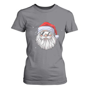 Skiing Santa Face Christmas T Shirt For Women Retro Ski Goggles Winter Sports Skiing Gift Snowboard TS10 Charcoal Print Your Wear