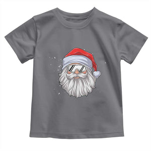 Skiing Santa Face Christmas Toddler T Shirt Retro Ski Goggles Winter Sports Skiing Gift Snowboard TS10 Charcoal Print Your Wear