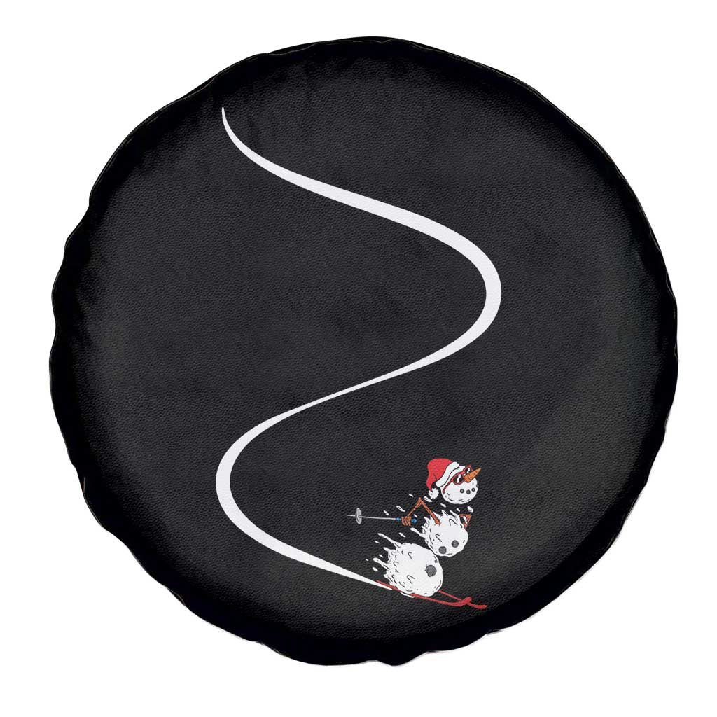 Skiing Snowman Spare Tire Cover Funny Ski Freeride Freeski Winter Sports Skiers TS10 Print Your Wear