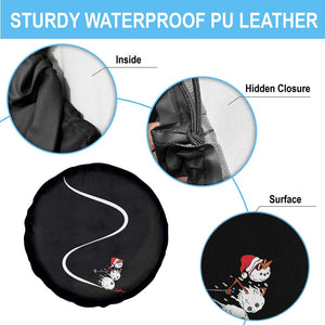 Skiing Snowman Spare Tire Cover Funny Ski Freeride Freeski Winter Sports Skiers TS10 Print Your Wear