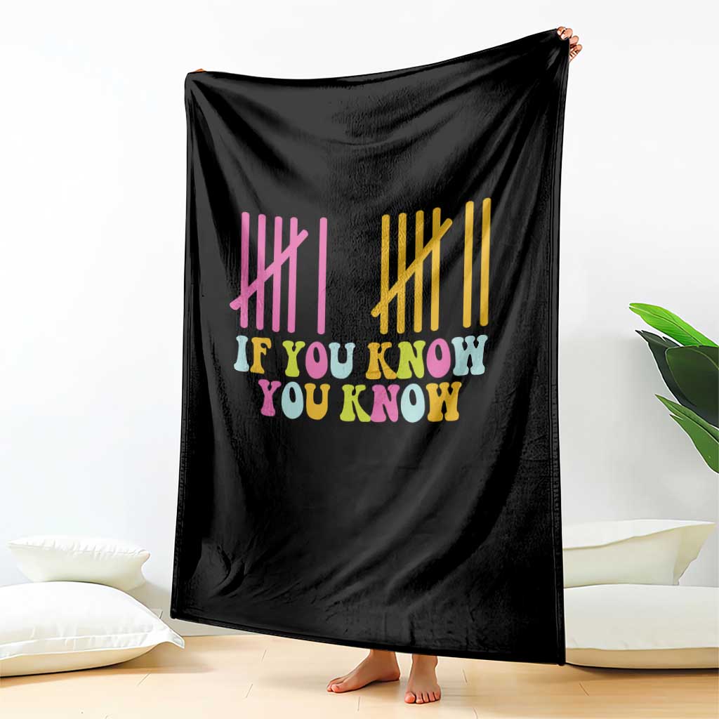 Funny Six Seven 6 7 Teen Slang Throw Blanket If You Know You Know Viral Meme TS10 Print Your Wear