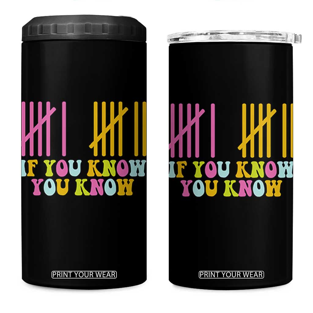 Funny Six Seven 6 7 Teen Slang 4 in 1 Can Cooler Tumbler If You Know You Know Viral Meme TS10 One Size: 16 oz Black Print Your Wear