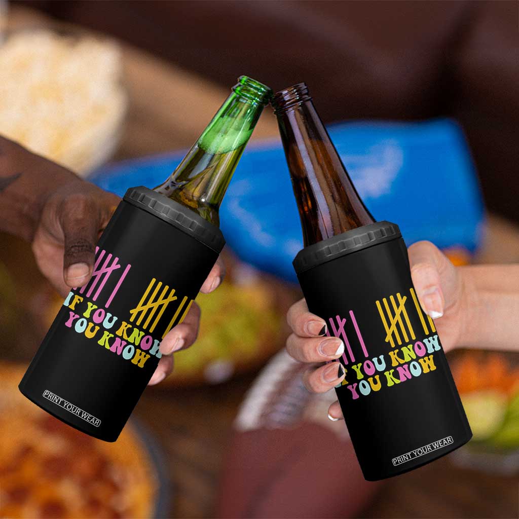 Funny Six Seven 6 7 Teen Slang 4 in 1 Can Cooler Tumbler If You Know You Know Viral Meme TS10 Print Your Wear