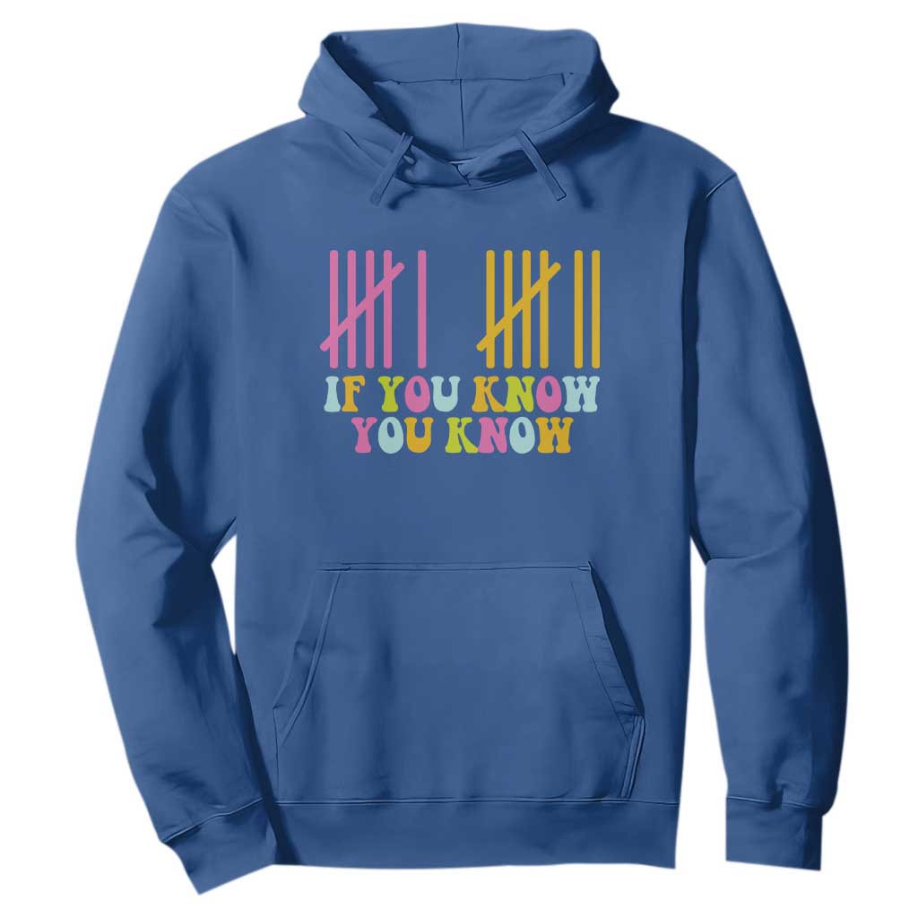 Funny Six Seven 6 7 Teen Slang Hoodie If You Know You Know Viral Meme TS10 Royal Blue Print Your Wear