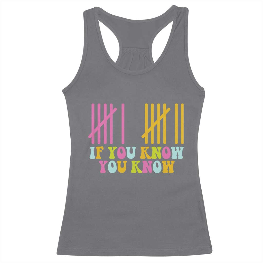 Funny Six Seven 6 7 Teen Slang Racerback Tank Top If You Know You Know Viral Meme TS10 Charcoal Print Your Wear