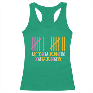 Funny Six Seven 6 7 Teen Slang Racerback Tank Top If You Know You Know Viral Meme TS10 Irish Green Print Your Wear