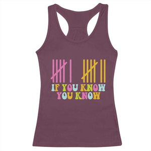 Funny Six Seven 6 7 Teen Slang Racerback Tank Top If You Know You Know Viral Meme TS10 Maroon Print Your Wear