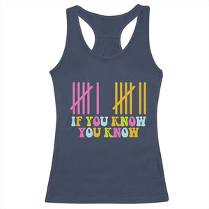 Funny Six Seven 6 7 Teen Slang Racerback Tank Top If You Know You Know Viral Meme TS10 Navy Print Your Wear