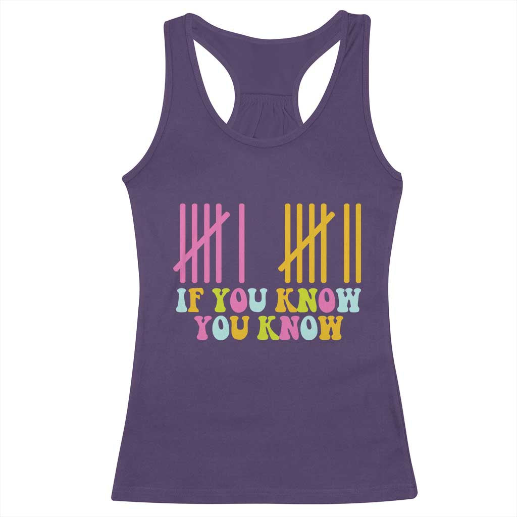 Funny Six Seven 6 7 Teen Slang Racerback Tank Top If You Know You Know Viral Meme TS10 Purple Print Your Wear