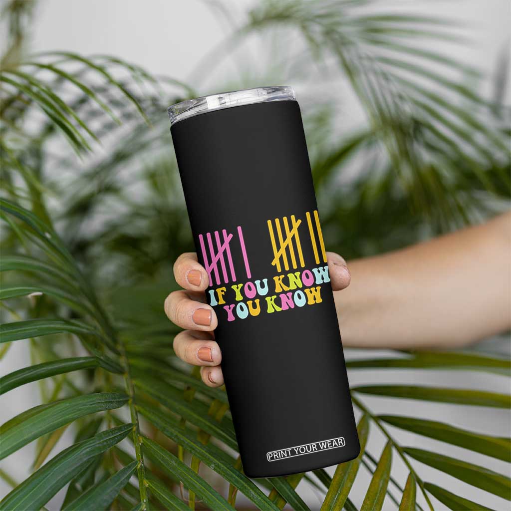 Funny Six Seven 6 7 Teen Slang Skinny Tumbler If You Know You Know Viral Meme TS10 Print Your Wear
