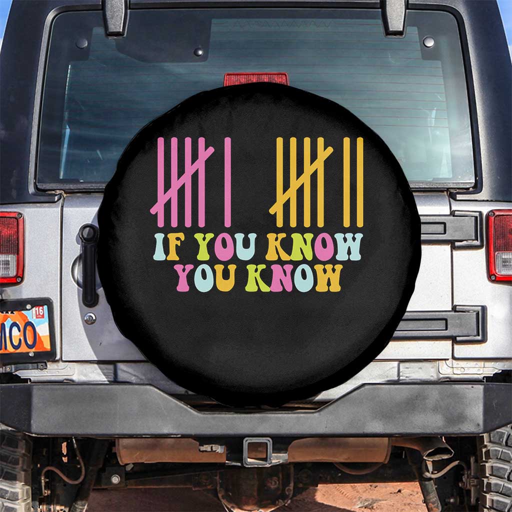 Funny Six Seven 6 7 Teen Slang Spare Tire Cover If You Know You Know Viral Meme TS10 No hole Black Print Your Wear
