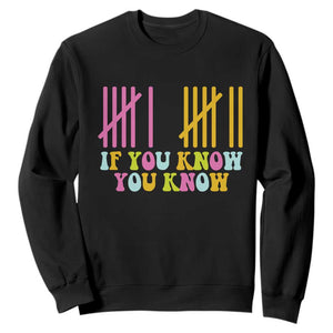 Funny Six Seven 6 7 Teen Slang Sweatshirt If You Know You Know Viral Meme TS10 Black Print Your Wear