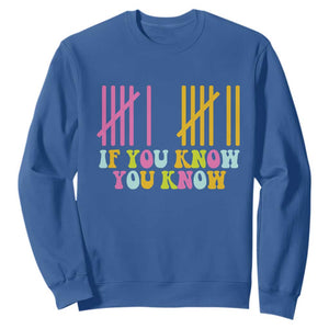 Funny Six Seven 6 7 Teen Slang Sweatshirt If You Know You Know Viral Meme TS10 Royal Blue Print Your Wear