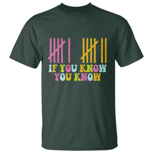 Funny Six Seven 6 7 Teen Slang T Shirt If You Know You Know Viral Meme TS10 Dark Forest Green Print Your Wear
