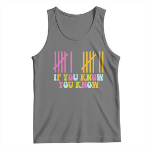 Funny Six Seven 6 7 Teen Slang Tank Top If You Know You Know Viral Meme TS10 Black Heather Print Your Wear