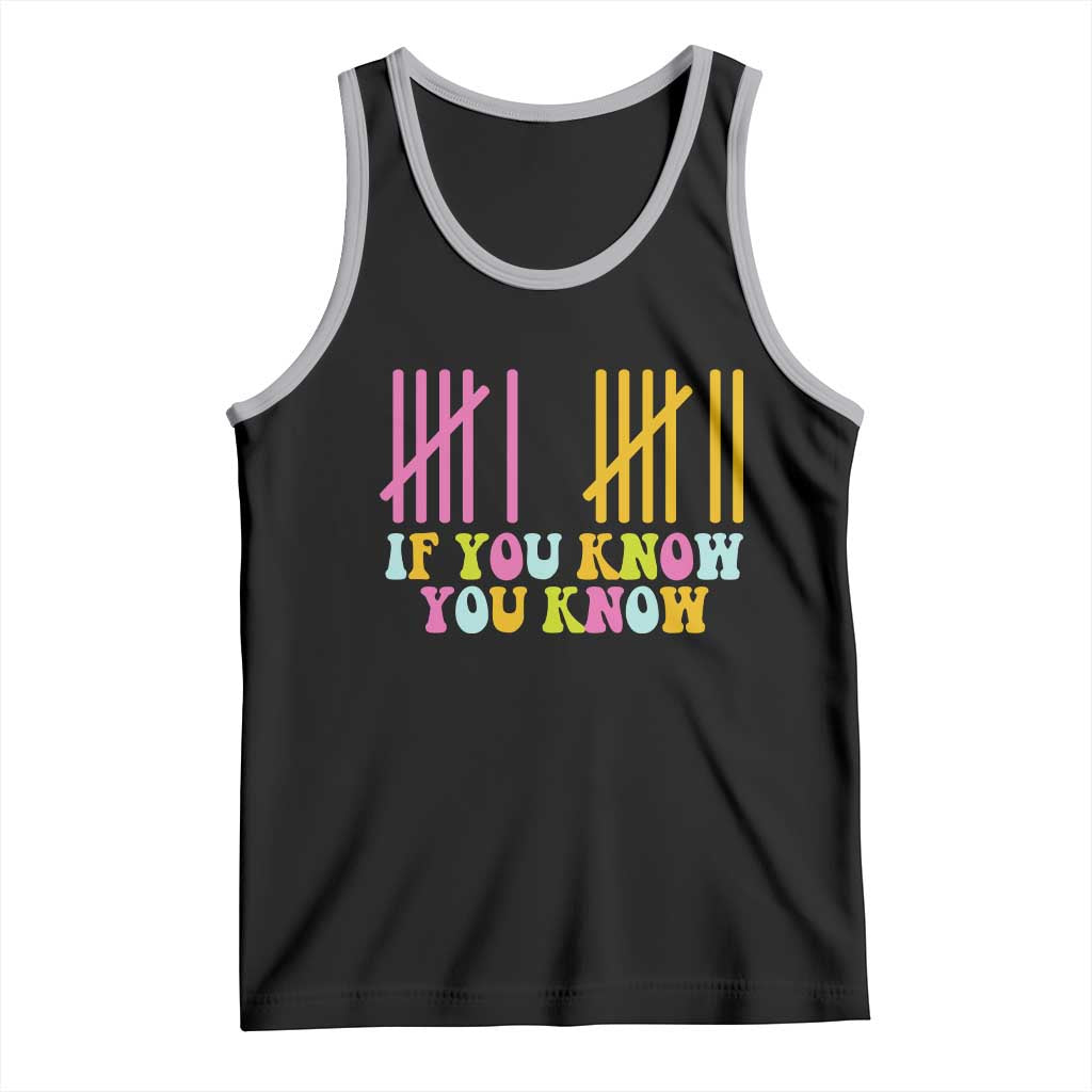 Funny Six Seven 6 7 Teen Slang Tank Top If You Know You Know Viral Meme TS10 Black Athletic Heather Print Your Wear