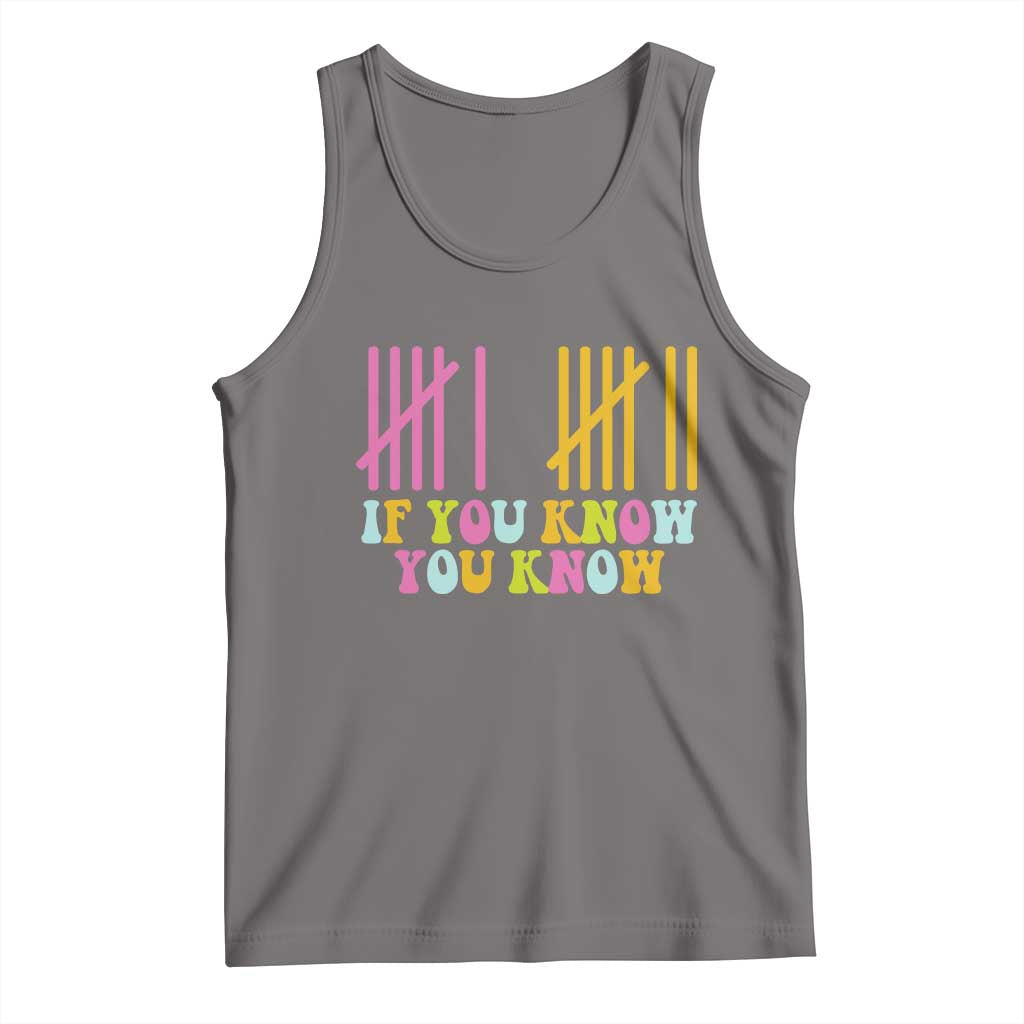 Funny Six Seven 6 7 Teen Slang Tank Top If You Know You Know Viral Meme TS10 Deep Heather Print Your Wear