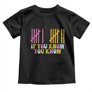 Funny Six Seven 6 7 Teen Slang Toddler T Shirt If You Know You Know Viral Meme TS10 Black Print Your Wear