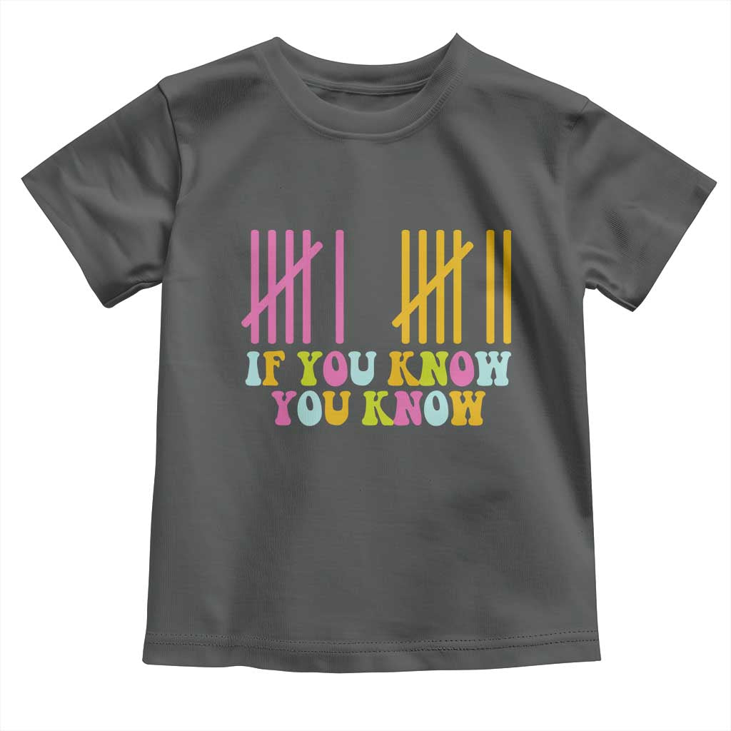 Funny Six Seven 6 7 Teen Slang Toddler T Shirt If You Know You Know Viral Meme TS10 Dark Heather Print Your Wear