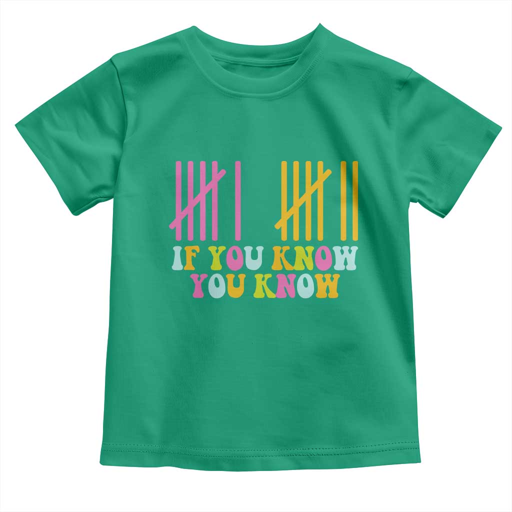 Funny Six Seven 6 7 Teen Slang Toddler T Shirt If You Know You Know Viral Meme TS10 Irish Green Print Your Wear