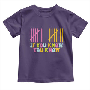 Funny Six Seven 6 7 Teen Slang Toddler T Shirt If You Know You Know Viral Meme TS10 Purple Print Your Wear