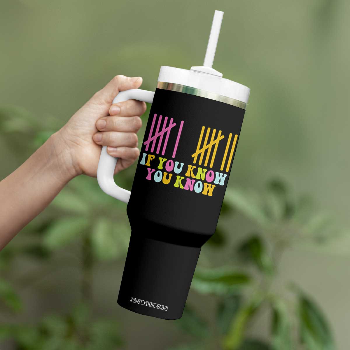 Funny Six Seven 6 7 Teen Slang Tumbler With Handle If You Know You Know Viral Meme TS10 Print Your Wear