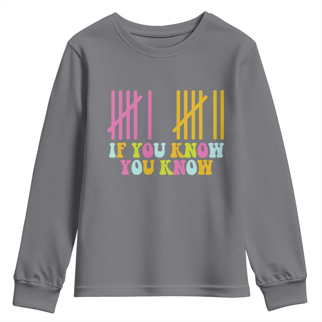 Funny Six Seven 6 7 Teen Slang Youth Sweatshirt If You Know You Know Viral Meme TS10 Charcoal Print Your Wear