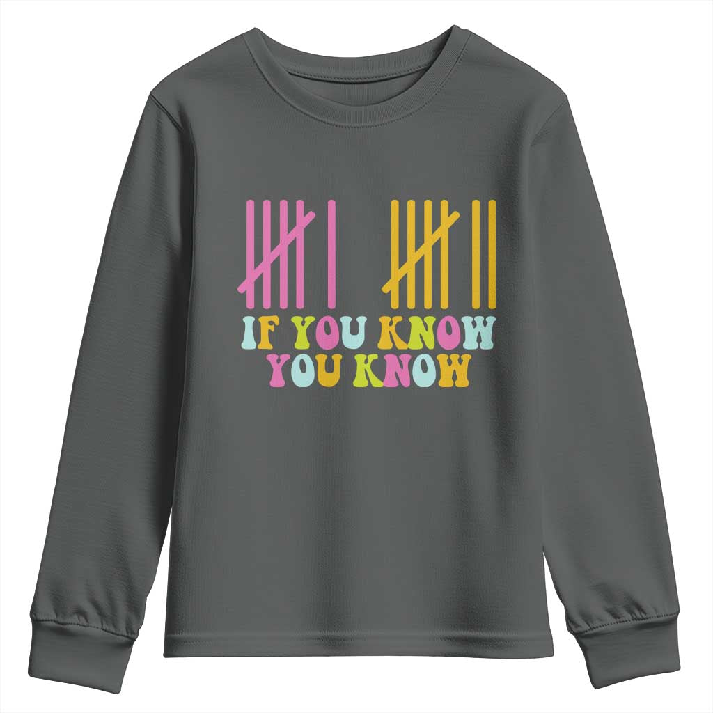Funny Six Seven 6 7 Teen Slang Youth Sweatshirt If You Know You Know Viral Meme TS10 Dark Heather Print Your Wear